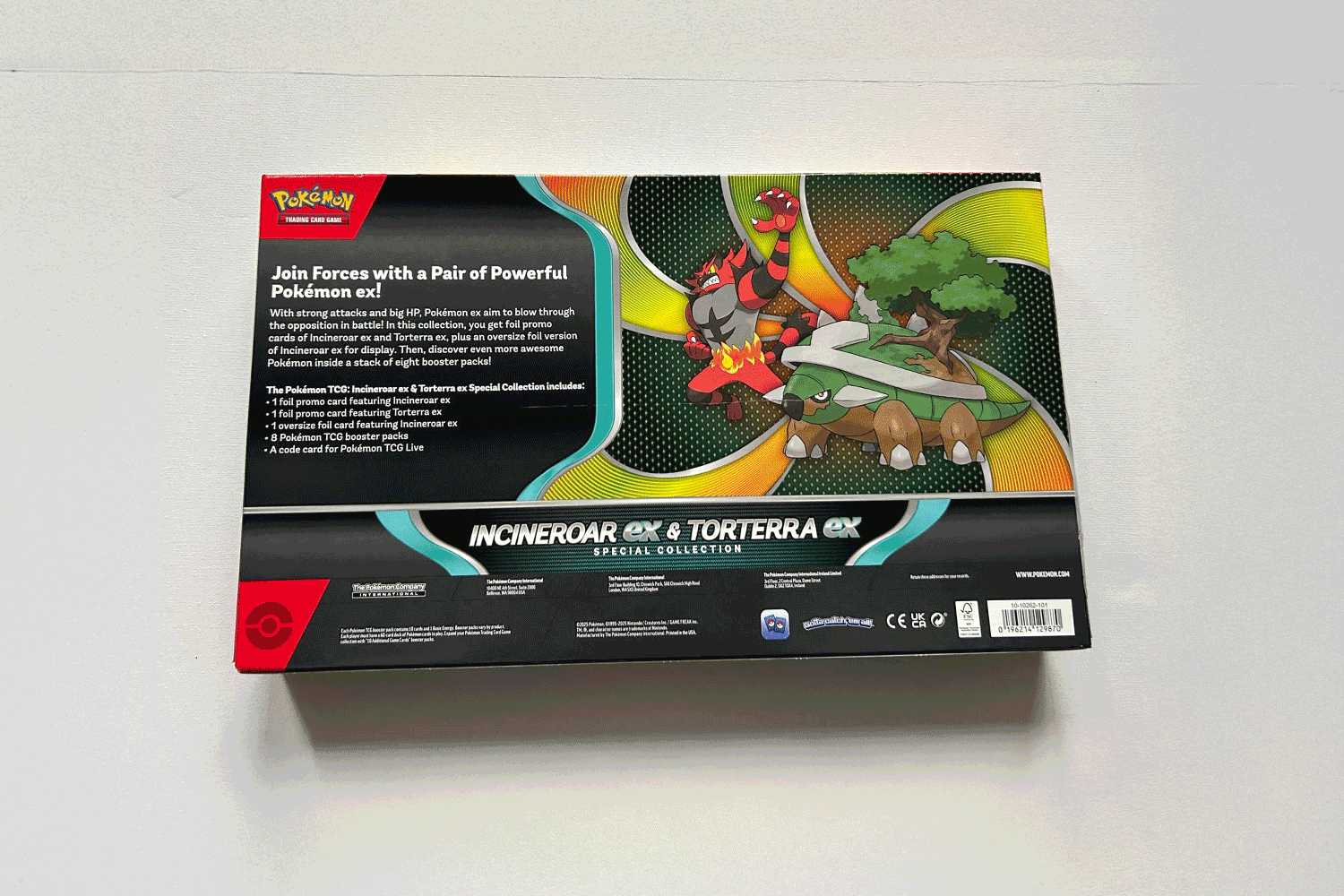 Incineroar Ex & Torterra Ex Special Collection Box