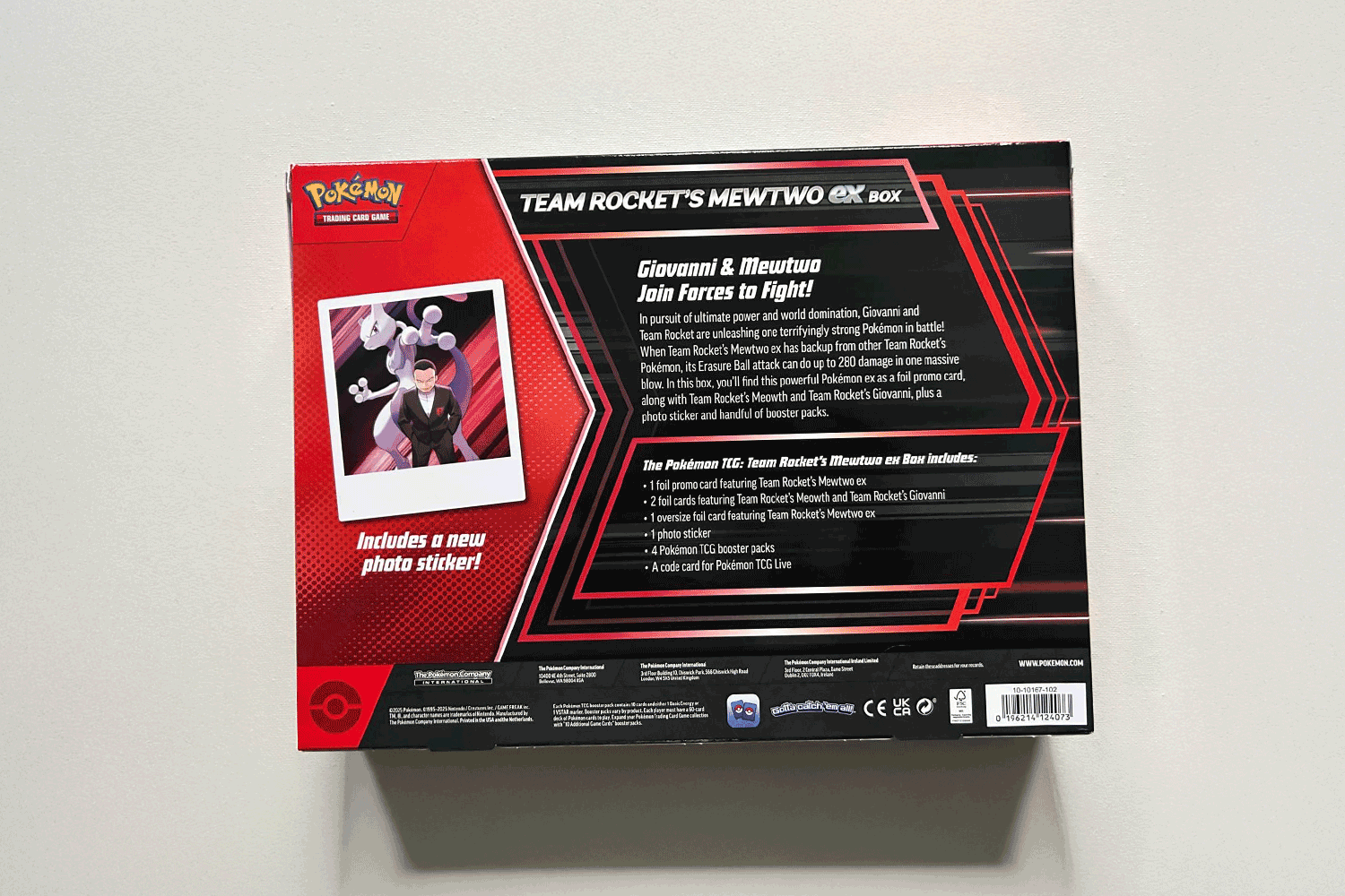 Team Rocket's Mewtwo ex Box